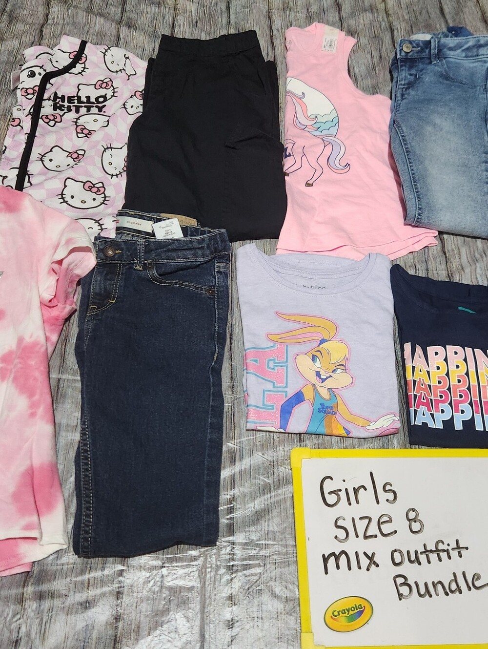Girls Size 8 Mix/Match Outfit Lot/Set/Bundle